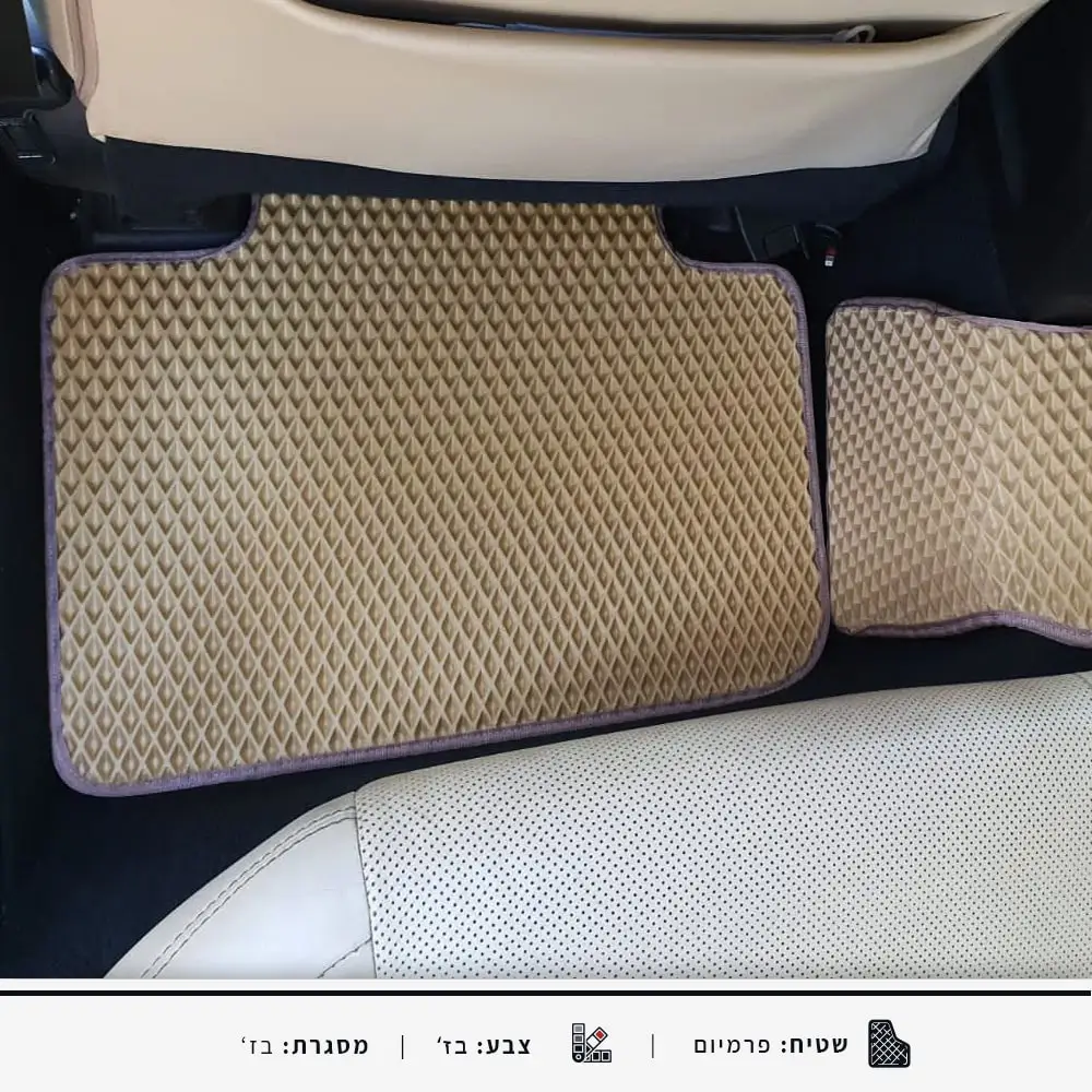 שטיחים אחוריים לרכב LEXUS IS שנים 2021-2013 בצבע בז'