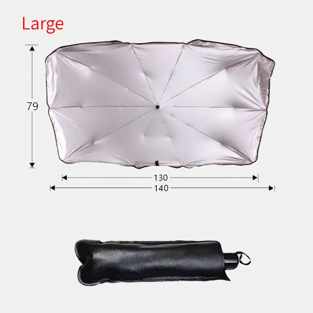 מגן שמש מטריה לשמשת הרכב גודל LARGE