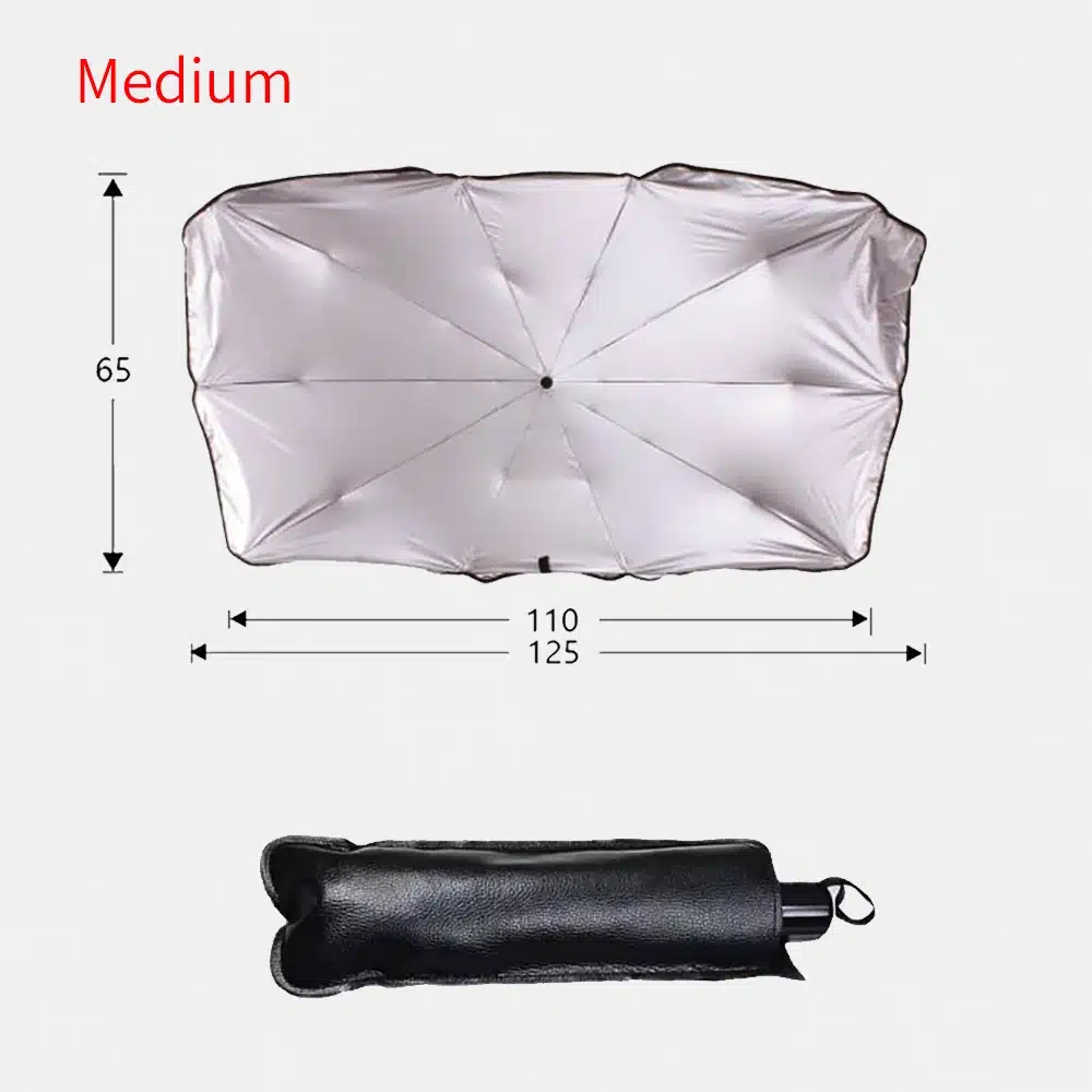 מגן שמש מטריה לשמשת הרכב גודל MEDIUM